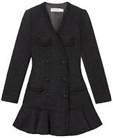 (Women) Self-Portrait V-Neck Long Sleeve Dress Women Classic Black. SWF344Y15300 (Women) Self-Portrait V-Neck Long Sleeve Dress Women Classic Black. SWF344Y15300