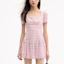 Cheap (W) Self-Portrait Wanita Gaun Pink Lengan Pendek Slim Fit. SWF341Y03700