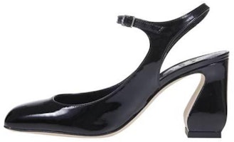 (Women) SERGIO ROSSI 'Black Buckle Block Heel' B02350MMVV251000 (Women) SERGIO ROSSI 'Black Buckle Block Heel' B02350MMVV251000