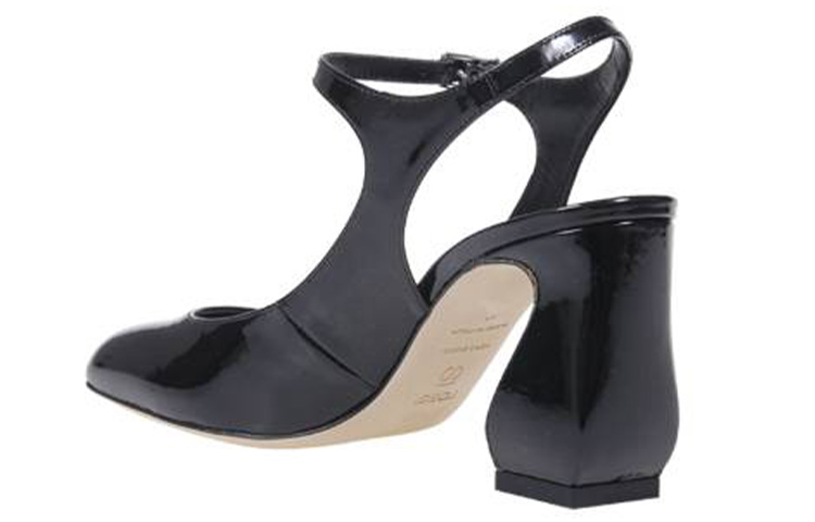 Lookbook (W) SERGIO ROSSI 'Tumit Blok dengan Gesper Hitam' B02350MMVV251000