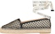 (W) SERGIO ROSSI 'Flat Espadrille Jaring Hitam' A98530MFI5484101000