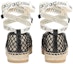 Shop (W) SERGIO ROSSI 'Flat Espadrille Jaring Hitam' A98530MFI5484101000