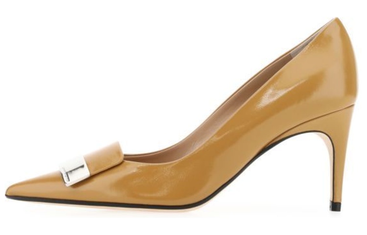 (Women) SERGIO ROSSI 'Brown Slip-On Stiletto Heels' A78950MMVV271102361