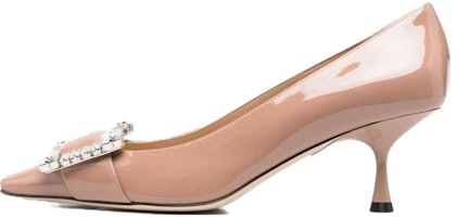 (Women) SERGIO ROSSI 'Fashion Square Toe Stiletto Nude' A92860MVIV015755 (Women) SERGIO ROSSI 'Fashion Square Toe Stiletto Nude' A92860MVIV015755