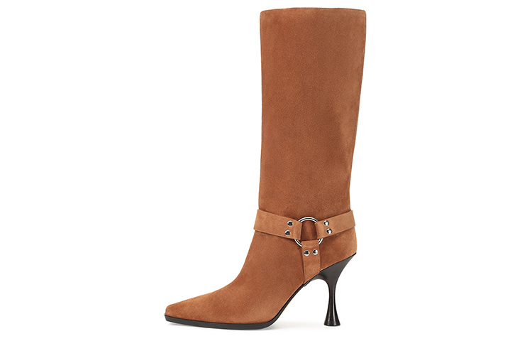 (Women) SERGIO ROSSI 'Grazie Sergio Brown Suede Boots' A96100MCRM133302230