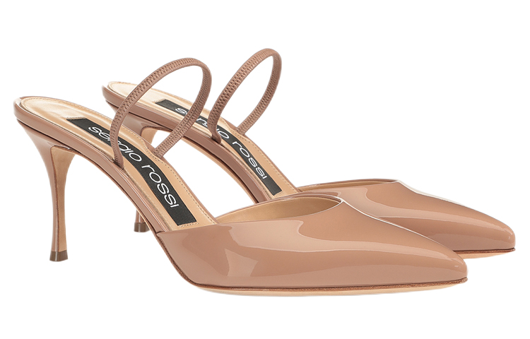 Order (W) "SERGIO ROSSI 'Tacón Stiletto Simple Comfort en Cuero Patentado Nude'" A73273MVIV011105755
