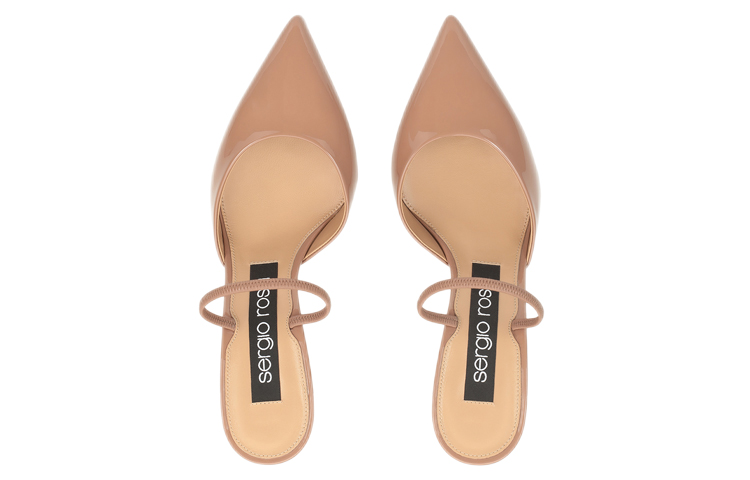 Lookbook (W) "SERGIO ROSSI 'Tacón Stiletto Simple Comfort en Cuero Patentado Nude'" A73273MVIV011105755