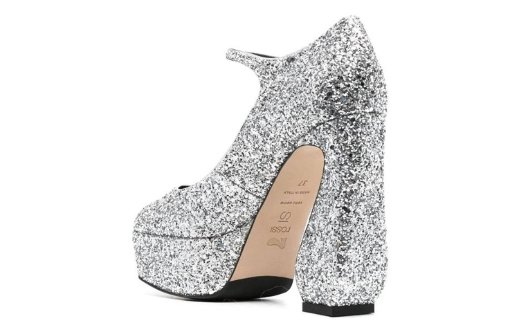 (W) SERGIO ROSSI 'Silver Fashion Chunky Heel' 圖 3