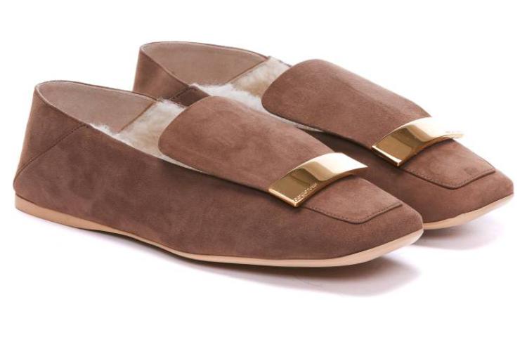 (W) SERGIO ROSSI 'Suede Leather Brown' 圖 3