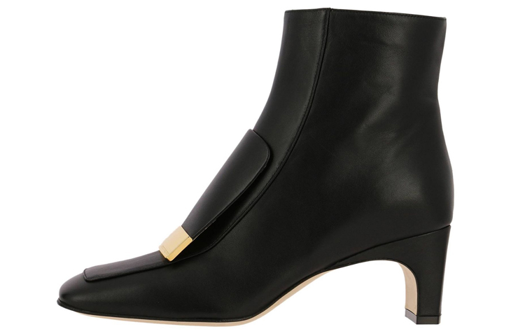 (Women) SERGIO ROSSI Ankle Boot 'Black Leather' A78930MNAN071000