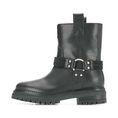 (W) SERGIO ROSSI Ankle Boot 'Black Leather'
