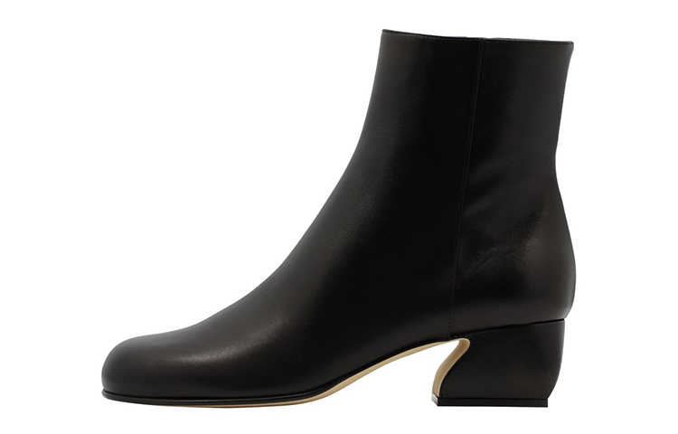 (W) SERGIO ROSSI Ankle Boot 'Black Leather'