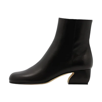 (W) SERGIO ROSSI Ankle Boot 'Black Leather'