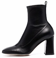(Women) SERGIO ROSSI Ankle Boot 'Black Leather Square Toe' A95970MAGE021000 (Women) SERGIO ROSSI Ankle Boot 'Black Leather Square Toe' A95970MAGE021000