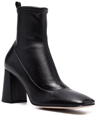 (Women) SERGIO ROSSI Ankle Boot 'Black Leather Square Toe' A95970MAGE021000 Order (Women) SERGIO ROSSI Ankle Boot 'Black Leather Square Toe' A95970MAGE021000