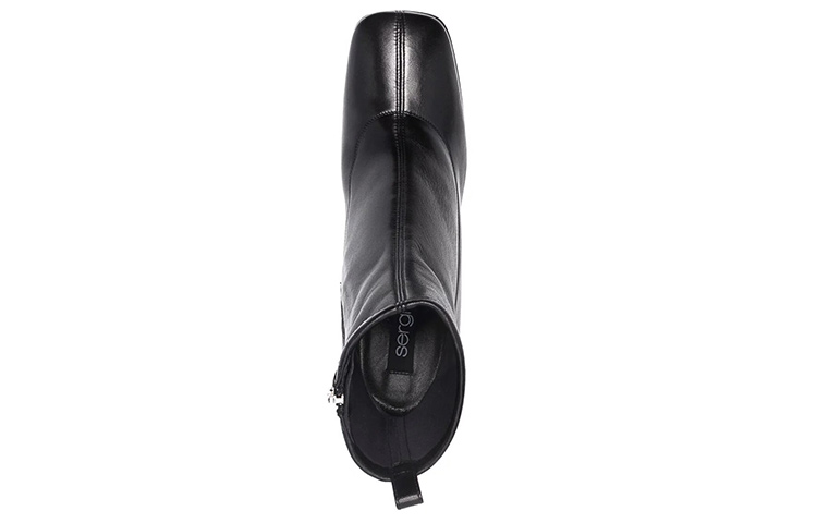 Lookbook (Women) SERGIO ROSSI Ankle Boot 'Black Leather Square Toe' A95970MAGE021000