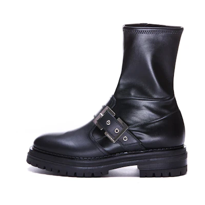 (W) SERGIO ROSSI Ankle Boot 'Fashion Black Leather'