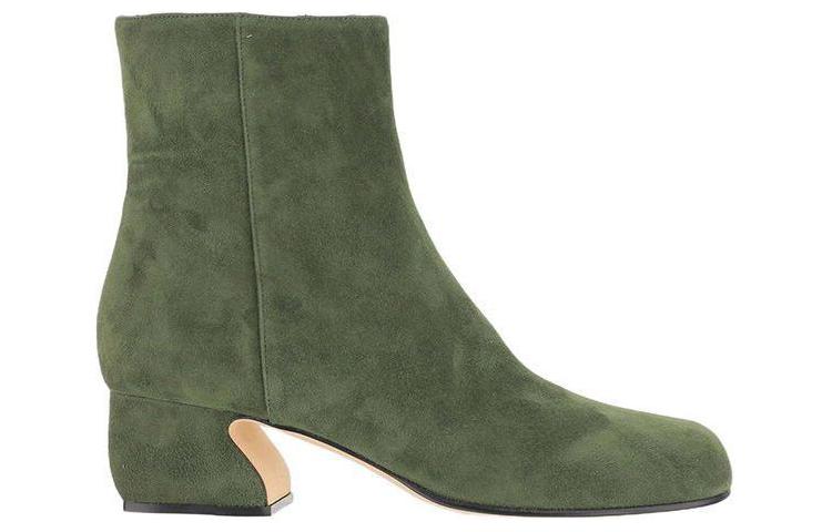 (W) SERGIO ROSSI Ankle Boot 'Green Suede' 圖 2