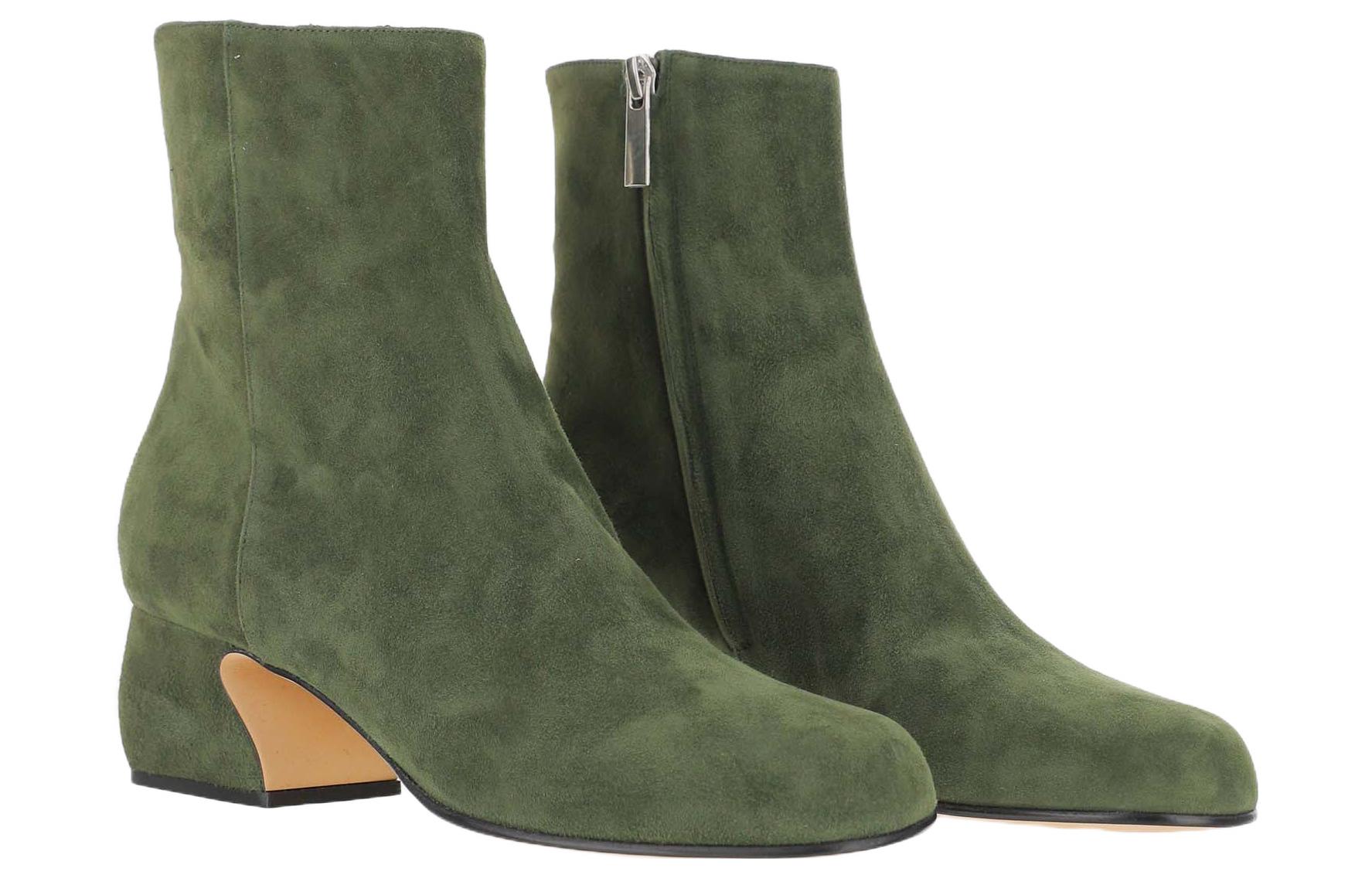 (W) SERGIO ROSSI Ankle Boot 'Green Suede' 圖 3