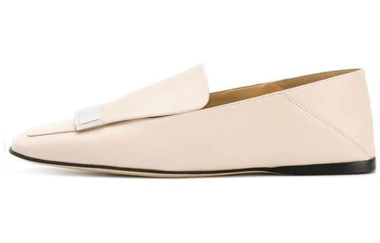 (W) SERGIO ROSSI Ballet Flat 'White Leather'