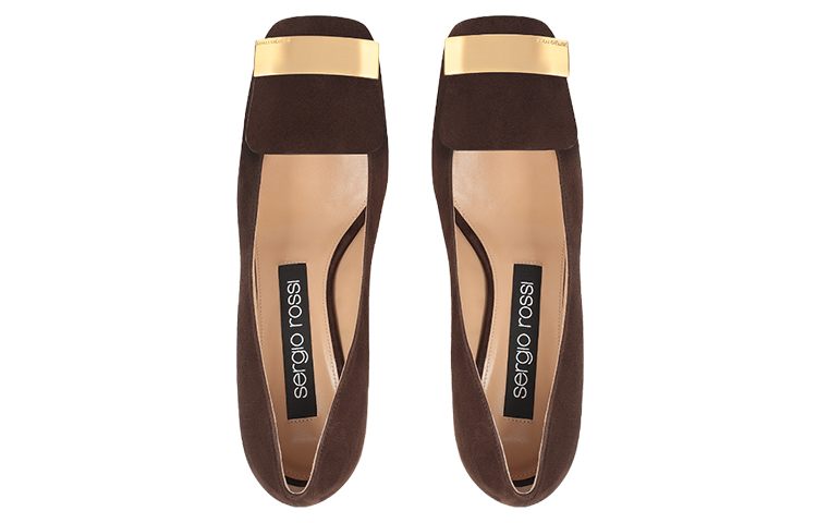 Lookbook (W) セルジオロッシ スエード バレエシューズ (濃茶) A83770MCAZ011102204