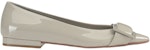(W) SERGIO ROSSI Kasut Ballet 'Kelabu Patent' A95410MVIV014101541