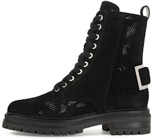 (Women) SERGIO ROSSI Biker Prince 'Black Suede' A88890MFI4714701000 (Women) SERGIO ROSSI Biker Prince 'Black Suede' A88890MFI4714701000