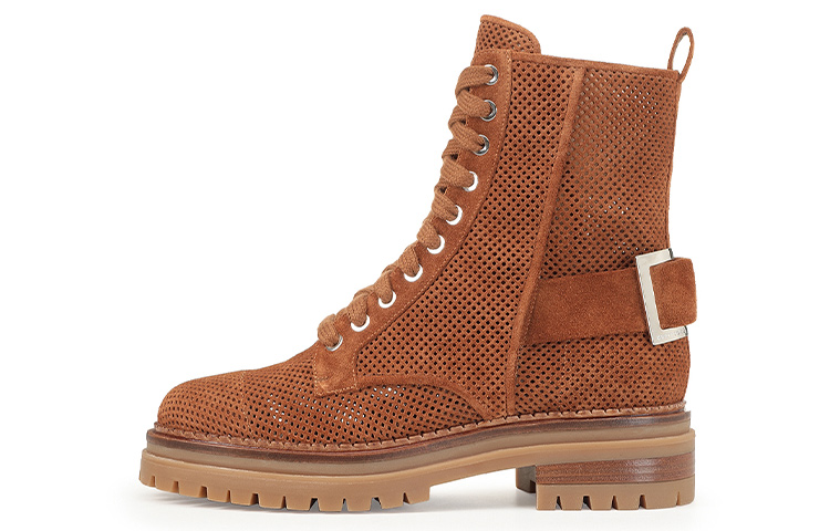 (Women) SERGIO ROSSI Biker Prince 'Brown Suede' A88890MFI4714702230