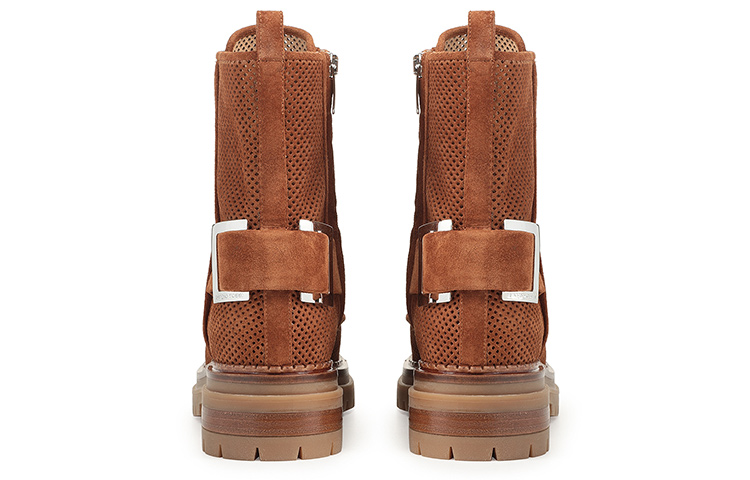 Shop (W) 세르지오 로시 브라운 스웨이드 바이커 프린스 부츠 A88890MFI4714702230