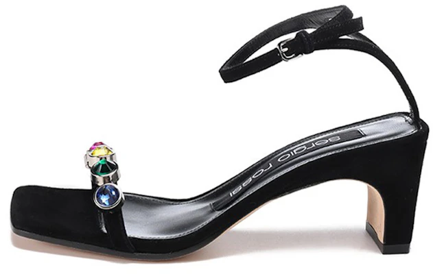 (Women) Sergio Rossi Black Leather Heeled Strap Sandals A81090MFN4031058110 Buy (Women) Sergio Rossi Black Leather Heeled Strap Sandals A81090MFN4031058110