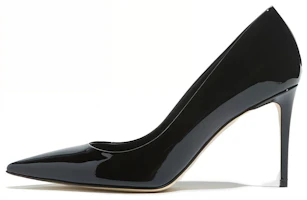 (Women) Sergio Rossi Black Patent Leather Pointed Toe Stiletto Heels A43843MVIV011101000 (Women) Sergio Rossi Black Patent Leather Pointed Toe Stiletto Heels A43843MVIV011101000