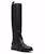(W) SERGIO ROSSI But Hitam Kulit Butiran Over-the-Knee Fesyen. A96500MMVG081000