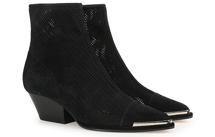 (W) SERGIO ROSSI Carla 'Black Cut-Out Suede Boots' 圖 2