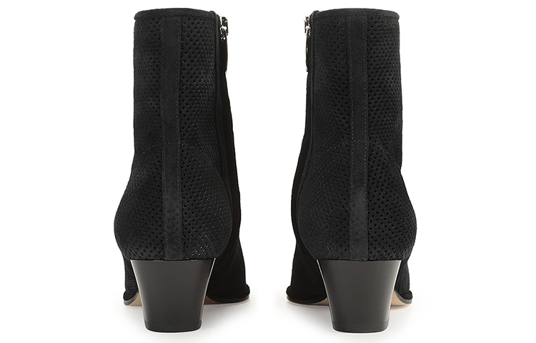 (W) SERGIO ROSSI Carla 'Black Cut-Out Suede Boots' 圖 4