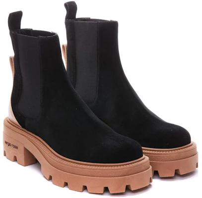 (W) (女性用) SERGIO ROSSI チェルシーブーツ 'ブラックブラウン' B04840MFI6411498 B04840MFI6411498 Order (W) (女性用) SERGIO ROSSI チェルシーブーツ 'ブラックブラウン' B04840MFI6411498 B04840MFI6411498