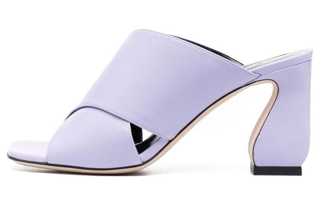 Buy (W) SERGIO ROSSI 交叉带高跟鞋 '紫粉拖鞋' A98860MNAG015316