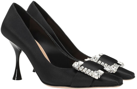 (W) SERGIO ROSSI Tumit Tinggi Kristal 'Hitam' A92861MTEZ021201000 Order (W) SERGIO ROSSI Tumit Tinggi Kristal 'Hitam' A92861MTEZ021201000