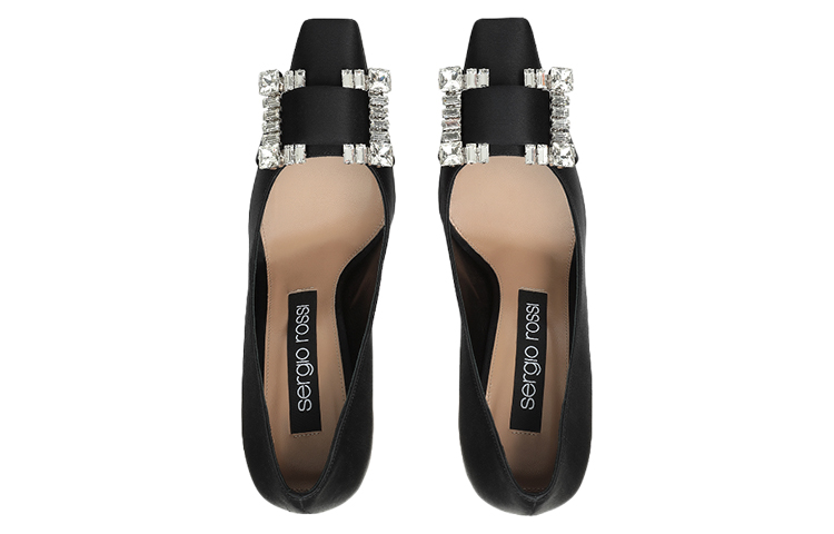 Lookbook (W) SERGIO ROSSI Tacón de Aguja con Hebilla de Cristal 'Negro' A92861MTEZ021201000