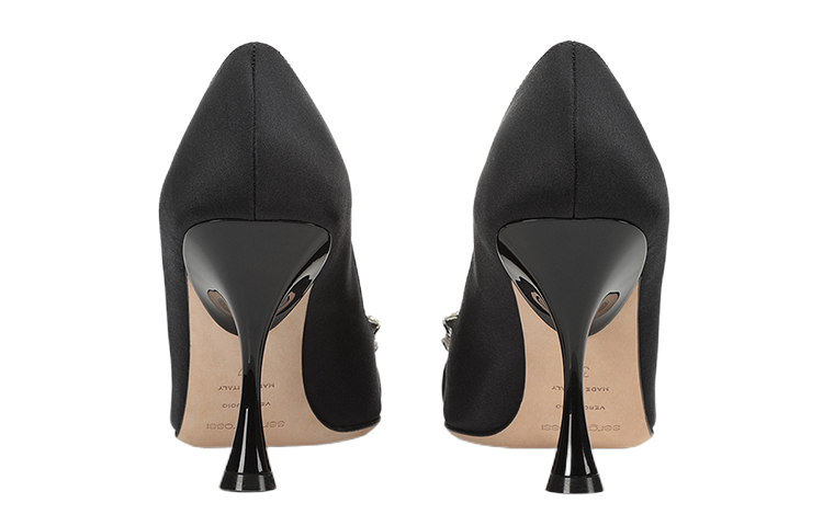 Shop (W) SERGIO ROSSI Tacón de Aguja con Hebilla de Cristal 'Negro' A92861MTEZ021201000