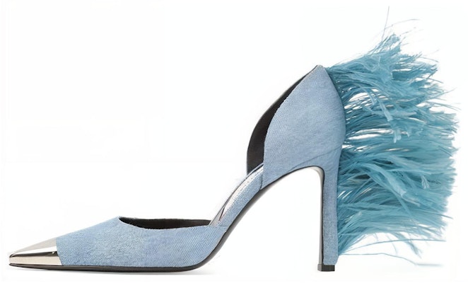 (Women) SERGIO ROSSI Denim Pointed Toe Heels 'Blue Comfort Stiletto' B03340MFI9111104009 Buy (Women) SERGIO ROSSI Denim Pointed Toe Heels 'Blue Comfort Stiletto' B03340MFI9111104009