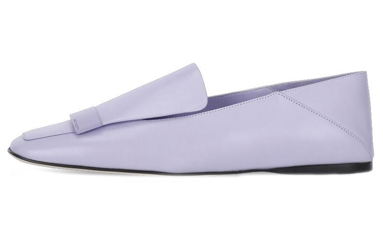 Buy (W) SERGIO ROSSI Zapatillas Planas de Moda 'Cuero Morado' A77990MNAN071705328