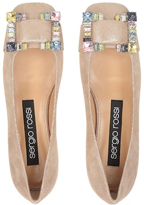 (Women) SERGIO ROSSI Flat Leather Shoes 'Crystal Buckle Nude' A92270MCA3011102244 Shop (Women) SERGIO ROSSI Flat Leather Shoes 'Crystal Buckle Nude' A92270MCA3011102244