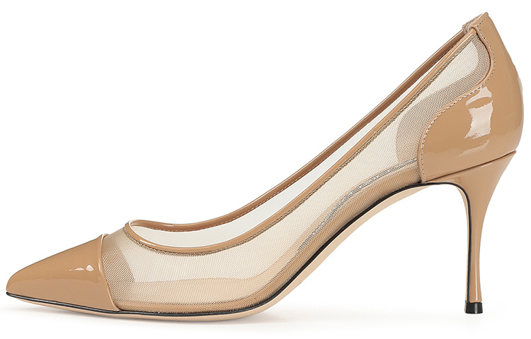 (W) SERGIO ROSSI Godiva 'Almond Patent Leather'