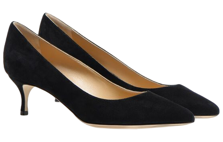 Order (W) 세르지오 로시 고디바 블랙 스웨이드 펌프스 A43840MCAZ01110100