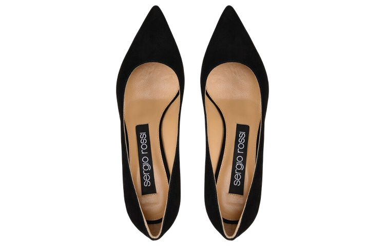 Lookbook (W) 세르지오 로시 고디바 블랙 스웨이드 펌프스 A43840MCAZ01110100