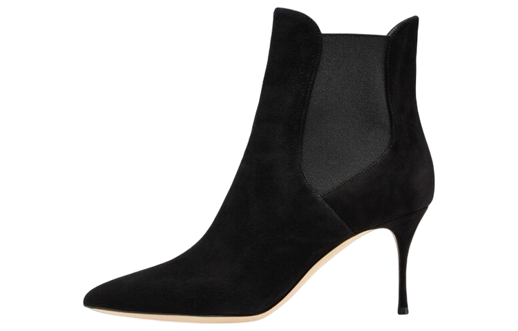 (W) SERGIO ROSSI Godiva Ankle Boot 'Black Velvet'