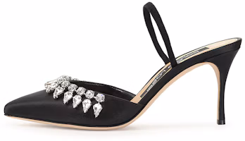 (Women) SERGIO ROSSI Godiva Black Leather Stiletto Fashion Mules Sandals A97990MFI5101101498 (Women) SERGIO ROSSI Godiva Black Leather Stiletto Fashion Mules Sandals A97990MFI5101101498