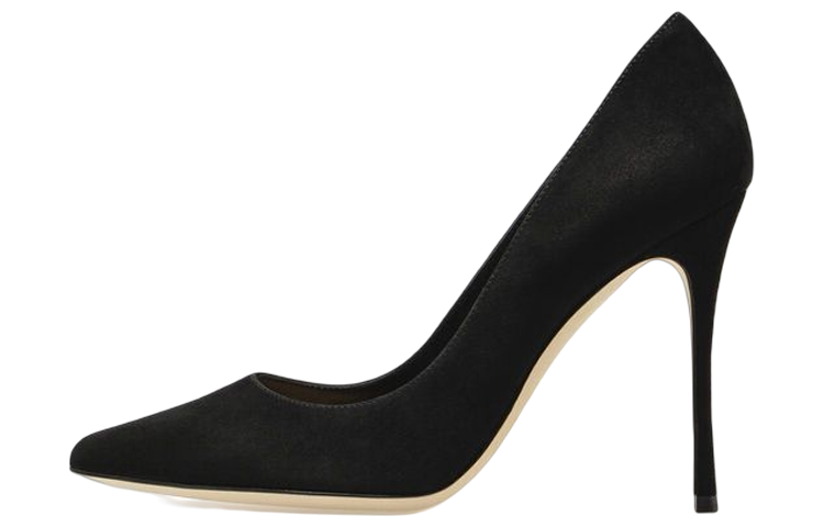 Buy (W) SERGIO ROSSI Godiva 高跟鞋 '黑色天鹅绒' A43842MCAZ01110100