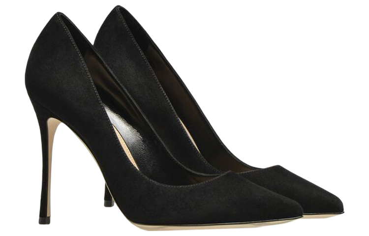 Order (W) SERGIO ROSSI Godiva 高跟鞋 '黑色天鹅绒' A43842MCAZ01110100
