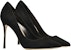 (W) SERGIO ROSSI Godiva Tumit Tinggi 'Baldu Hitam' A43842MCAZ01110100